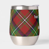 Clan Boyd Wappen über Tartan (Links)