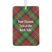 Clan Boyd Wappen über Tartan Autolufterfrischer (Rückseite)