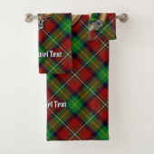 Clan Boyd Wappen über Tartan Badhandtuch Set (Insitu)