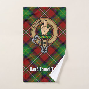 Clan Boyd Wappen über Tartan Badhandtuch Set