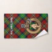 Clan Boyd Wappen über Tartan Badhandtuch Set (Handtuch)