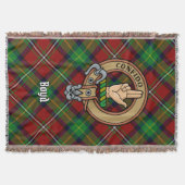 Clan Boyd-Wappen über Tartan Decke (Vorderseite)