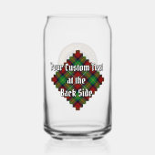 Clan Boyd Wappen über Tartan Dosenglas (Rückseite)