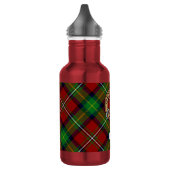 Clan Boyd Wappen über Tartan Edelstahlflasche (Links)