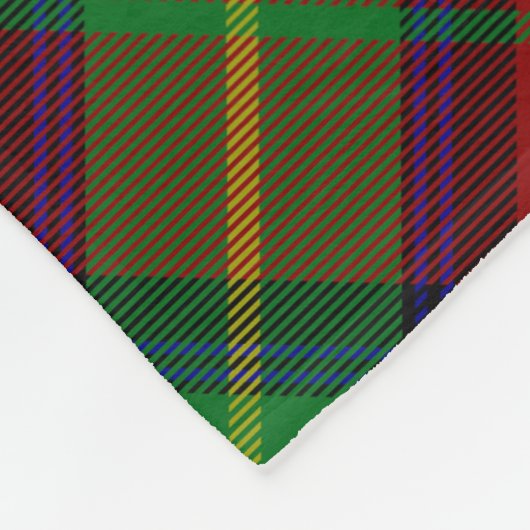 Clan Boyd Wappen über Tartan Fleecedecke (Ecke)