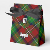 Clan Boyd Wappen über Tartan Geschenkschachtel (Vorderseite)
