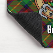 Clan Boyd Wappen über Tartan Mousepad (Ecke)