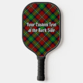 Clan Boyd-Wappen über Tartan Pickleball Schläger (Rückseite)