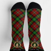 Clan Boyd Wappen über Tartan Socken (Oben)