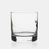 Clan Boyd Wappen über Tartan Whiskyglas (Links)