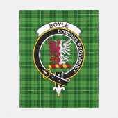Clan Boyle Tartan Kariert Fleecedecke (Vorderseite)
