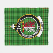 Clan Boyle Tartan Kariert Fleecedecke (Vorderseite (Horizontal))