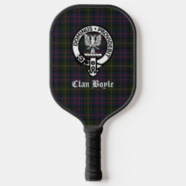 Clan Boyle Wappen Abzeichen & Tartan Pickleball Schläger