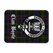 Clan Boyle Wappen Abzeichen und Tartan Magnet (Horizontal)