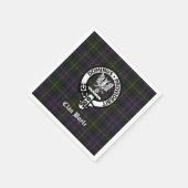 Clan Boyle Wappen Abzeichen und Tartan Serviette (Ecke)