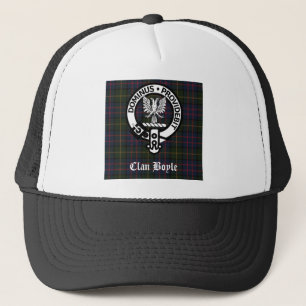 Clan Boyle Wappen & Tartan Truckerkappe