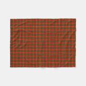 Clan brennt Tartan Fleecedecke (Vorderseite (Horizontal))