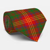 Clan brennt Tartan Krawatte (Gerollt)