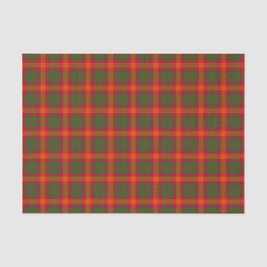 Clan brennt Tartan Seidenpapier (Vorderseite)