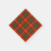 Clan brennt Tartan Serviette (Ecke)