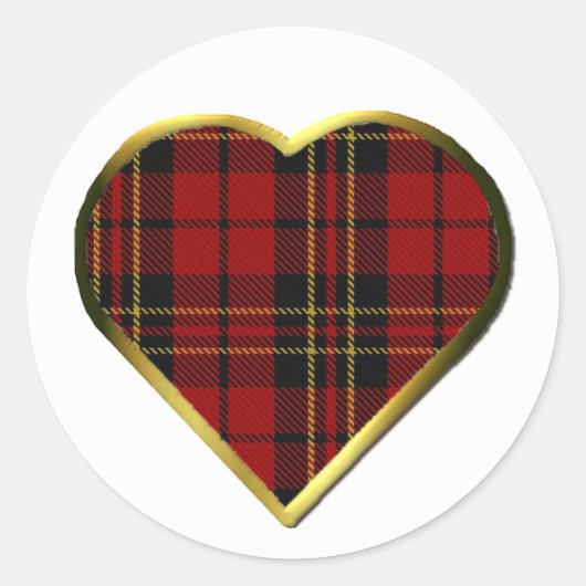 Clan Brodie Heart Umschlag Aufkleber (Vorderseite)