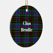 Clan Brodie Hunting Tartan Keramik Ornament (Rechts)