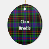 Clan Brodie Hunting Tartan Keramik Ornament (Links)