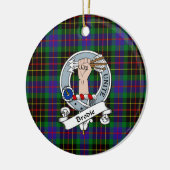 Clan Brodie Jagd Abzeichen Tartan Kariert Keramik Ornament (Links)