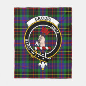 Clan Brodie Jagd Tartan Kariert Fleecedecke (Vorderseite)