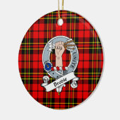Clan Brodie Modern Abzeichen Tartan Kariert Keramik Ornament (Links)