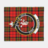Clan Brodie Modern Tartan Kariert Fleecedecke (Vorderseite (Horizontal))