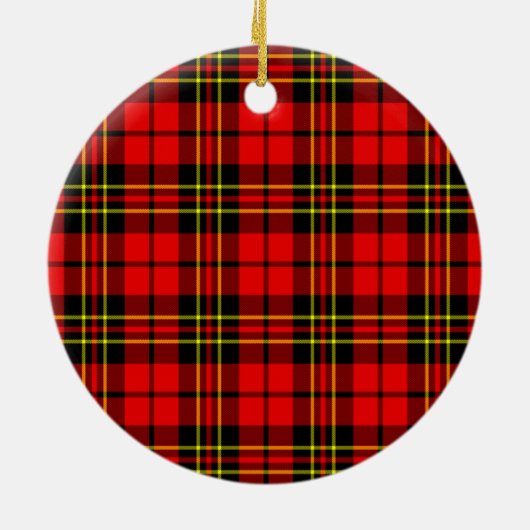 Clan Brodie Modern Tartan Keramik Ornament (Hinten)