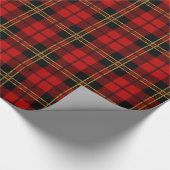 Clan Brodie roter Tartan-kariertes Muster Geschenkpapier (Ecke)
