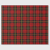 Clan Brodie roter Tartan-kariertes Muster Geschenkpapier (Flach)