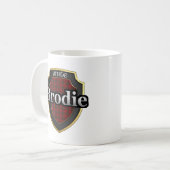 Clan Brodie schottische Kaffeetasse (Vorderseite Links)