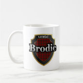 Clan Brodie schottische Kaffeetasse (Links)