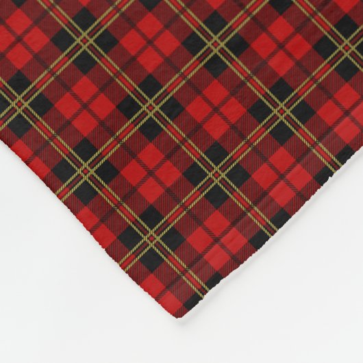 Clan Brodie Tartan Fleecedecke (Ecke)