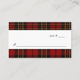 Clan Brodie Tartan Kariert Wedding Escort Platzkar Platzkarte