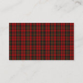 Clan Brodie Tartan Kariert Wedding Escort Platzkar Platzkarte (Rückseite)