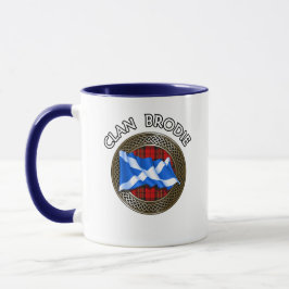 Clan Brodie Tartan Knot & Flag Tasse