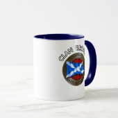 Clan Brodie Tartan Knot & Flag Tasse (VorderseiteRechts)