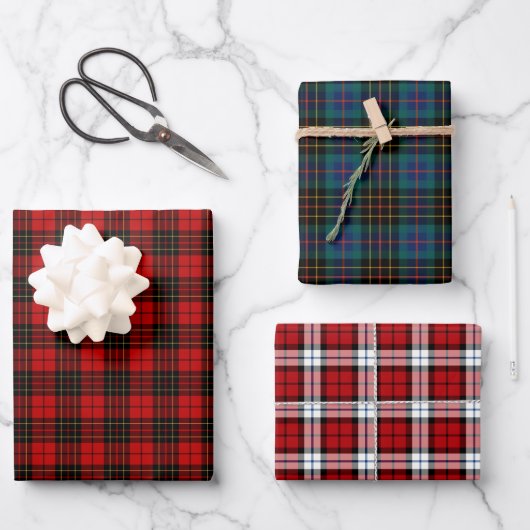 Clan Brodie Tartan Variationen Geschenkpapier Set (Vorderseite)