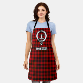 Clan Brodie Wappen Abzeichen & Tartan Schürze