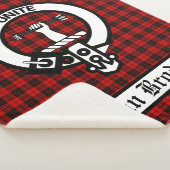 Clan Brodie Wappen Abzeichen & Tartan Sherpadecke (3/4)