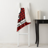 Clan Brodie Wappen Abzeichen & Tartan Sherpadecke (Beispiel)