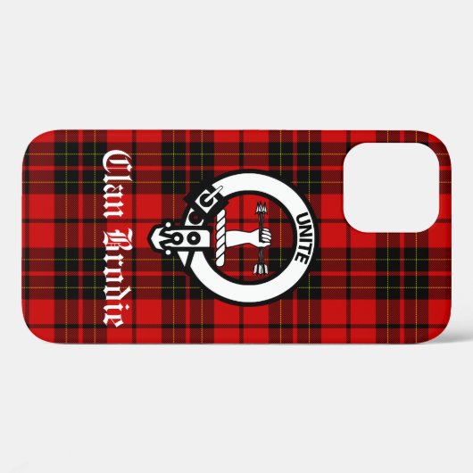 Clan Brodie Wappen Abzeichen und Tartan Case-Mate iPhone Hülle (Rückseite (Horizontal))