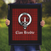 Clan Brodie Wappen Abzeichen und Tartan
