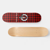 Clan Brodie Wappen Abzeichen und Tartan Skateboard (Horizontal)