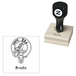 Clan Brodie Wappen Rubber Briefmarke Gummistempel