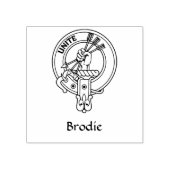 Clan Brodie Wappen Rubber Briefmarke Gummistempel (Prägung)